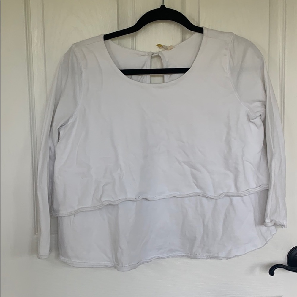 Free People Cropped Layer Long Sleeve